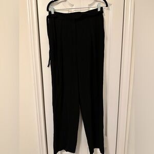 Babaton High waisted tie wide leg - Black size 8